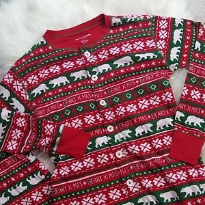 Adult Onesie Pajamas Butt Flap Christmas Men's S